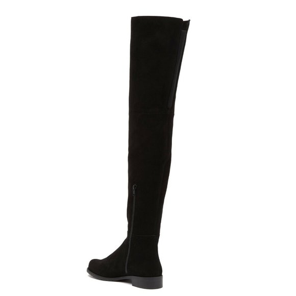 CELEBS $900 STUART WEITZMAN Hilo Thigh High OTK Boot BLACK suede 8 (JB6) - Picture 3 of 10